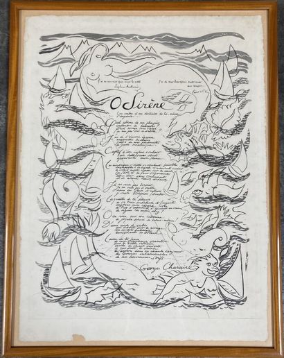 null Georges CHARAIRE (1914-2001)

Poem 

Lithograph enhanced with ink. 

76 x 57...