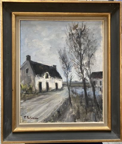 null Jean-Pierre RÉMON (1928)

Vue de maisons dans un paysage hivernal 

Huile sur...