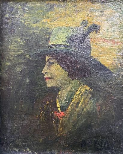 null François DORIAS (1855-1936)

Profil de femme au chapeau

Huile sur panneau,...