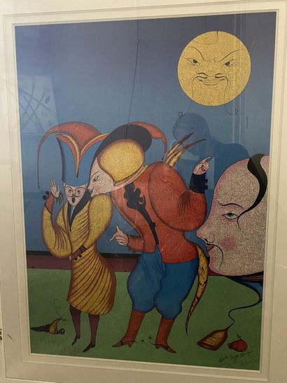 null Mikhail CHEMIAKIN (1943)

Three costumed characters

Lithograph, signed and...