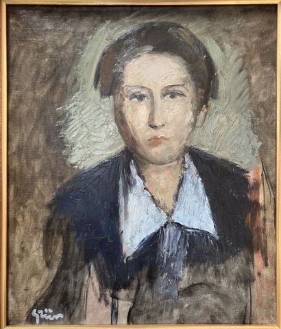 null Jules Alexandre GRÜN (1868-1934) 

Portrait du jeune fils du peintre

Huile...