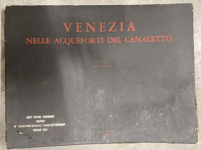 null Venezia Nelle acqueforte del Canaletto. Marcel Jano 

Ensemble de gravures dans...
