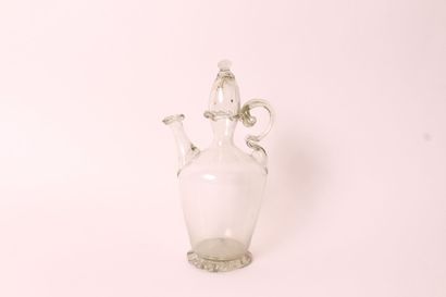 null Aspersoir en verre.

Espagne, XVIIIe siècle

H. 17 cm