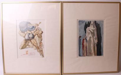 null Salvador DALI (1904-1989)

Deux lithographies en couleurs représentant un combat...