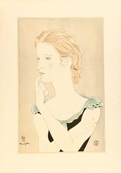 null Tsuguharu FOUJITA (1886-1968)

Portrait de Jeune femme blonde, 1935

Gravure...