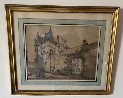 null École française du XIXe siècle 

Hôtel de Cheny

Aquarelle et gouache sur papier....