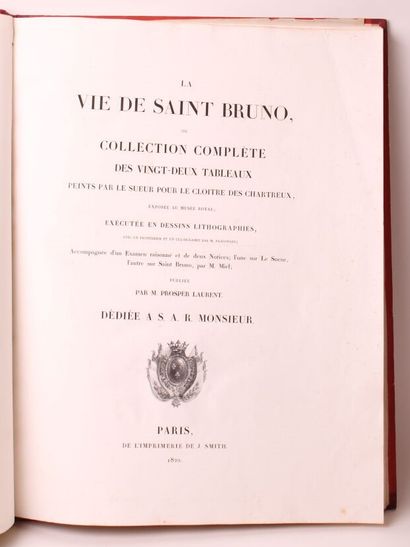 null Eustache LE SUEUR, Prosper LAURENT, La vie de Saint Bruno, Collection of twenty-two...