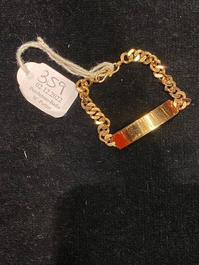 BRACELET articulated in yellow gold 585 thousandths,...