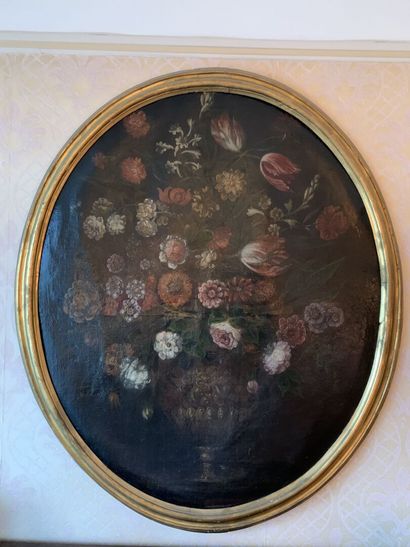 null École française du XIXème siècle
Nature morte au bouquet de fleurs
Huile sur...