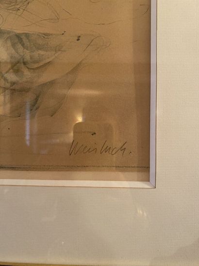 null Claude WEISBUCH (1927-2014)
Hommage à Tiepolo 
Lithographie, signée au crayon...