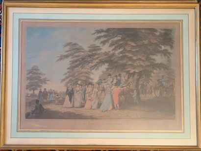 null François David SOIRON (1764-) 
An Airing in Hyde Park ; The Promenade in Hyde...