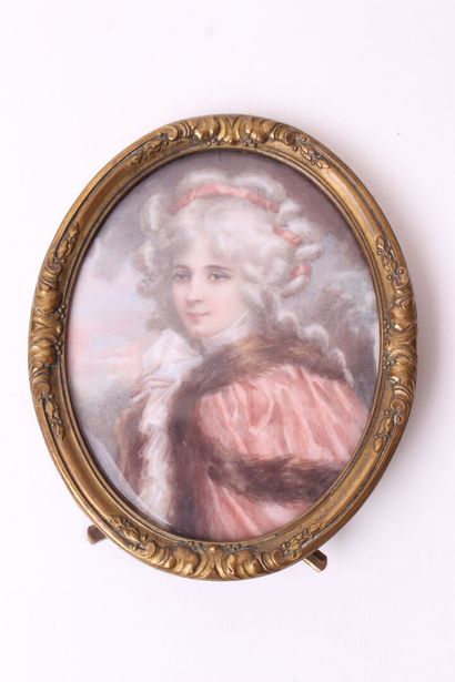 null Samuel Laurence (attribué à), Angleterre XIXe siècle
Portrait présumé de Mrs...