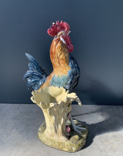 null Paul COMOLERA (1818-1897) - Manufacture of CHOISY-LE-ROI
Rooster walking in...