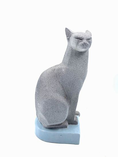 null Lise TAVARNIER (XXth century) for KAZA Edition
Seated cat
Ceramic signed on...