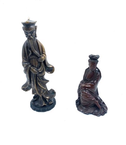 null JAPON, XXe siècle
Sujet en bois sculpté représentant une Guyanin.
Haut. : 25,5...