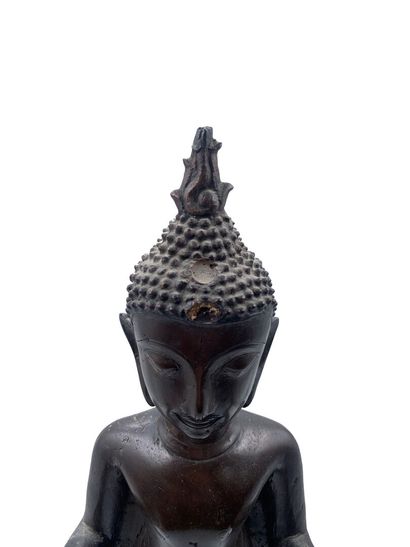 null ThaIlande, XIXe siècle 
Bouddha debout, les mains en abhaya-mudra (geste de...