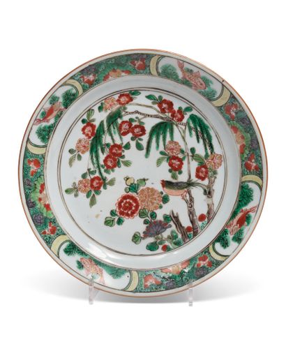 CHINA
Plate with polychrome decoration of...