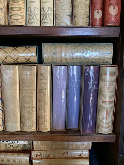 null Set of about 50 republished works, modern bindings with slipcases for the most...