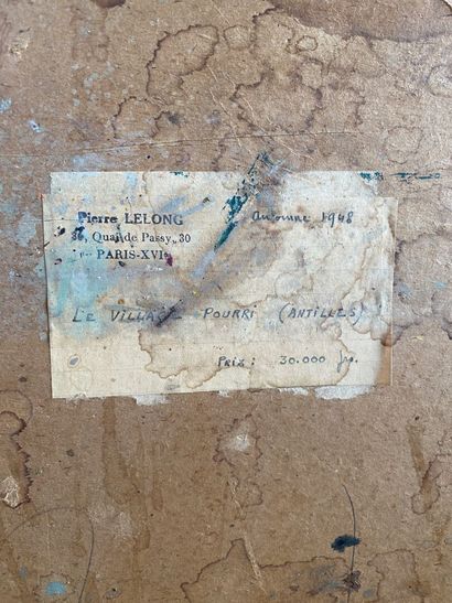 null Pierre LELONG (1908-1984)
Le village pourri (Antilles)
Huile sur carton, signée...