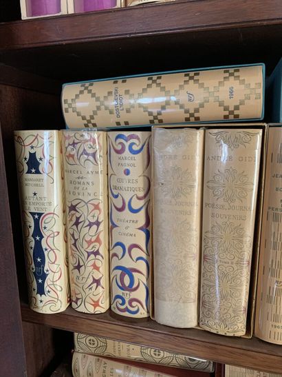 null Set of about 50 republished works, modern bindings with slipcases for the most...