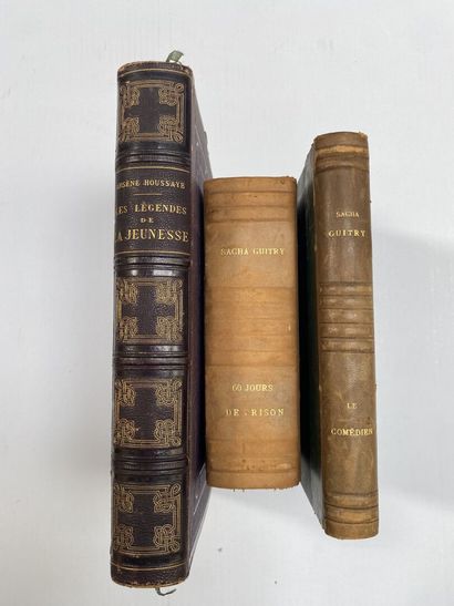 null Set of bound and stapled works including: 
- Sacha GUITRY, Le comédien, Raoul...