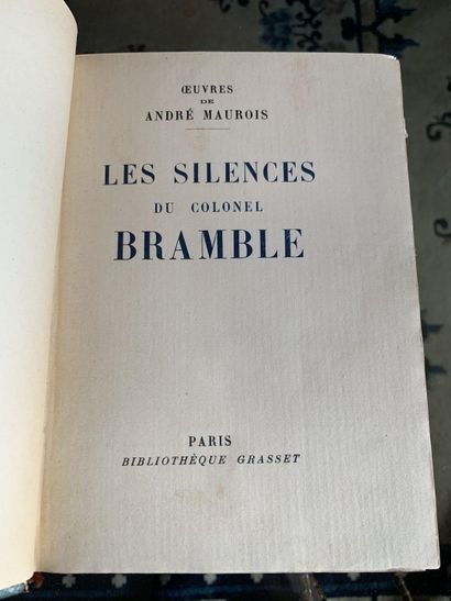 null André MAUROIS, Oeuvres, Bibliothèque Grasset, Paris. 
Exemplaire vélin pur chiffon...