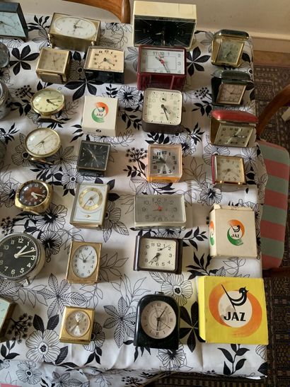 null Set of about 125 JAZ alarm clocks and one clock.
In the state 