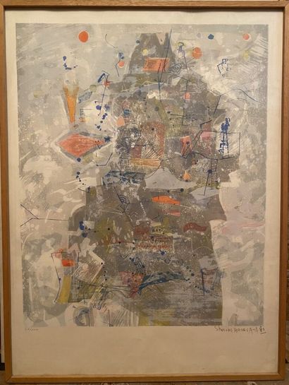 null Shoichi HASEGAWA (1929)
Composition abstraite 
Lithographie, signée en bas à...