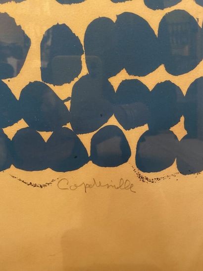 null Jean CAPDEVILLE (1917) 
La Foule Bleue
Lithographie, signée en bas à droite....