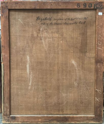 null Ecole française du XIXe siècle
Portait de femme 
76,5 x 63 cm 
(Manque de matière...