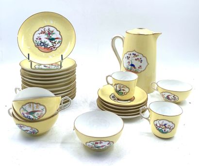 null VILLEROY AND BOCH 
Part of coffee service in porcelain with polychrome decoration...