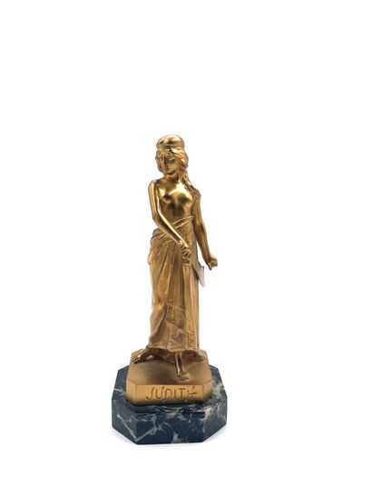 null H. POIRIER (XIXe siècle)
Judith
Épreuve en bronze doré, signée sur la base....