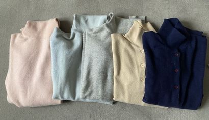 null Eric BOMPARD and others 
Set of cashmere sweaters including three turtlenecks...