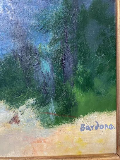 null Guy BARDONE (1927-2015)
Matin clair, Provence
Huile sur toile, signée en bas...