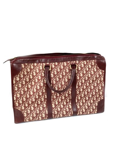 null CHRISTIAN DIOR
24H bag in monogram canvas and burgundy leather, double handle,...