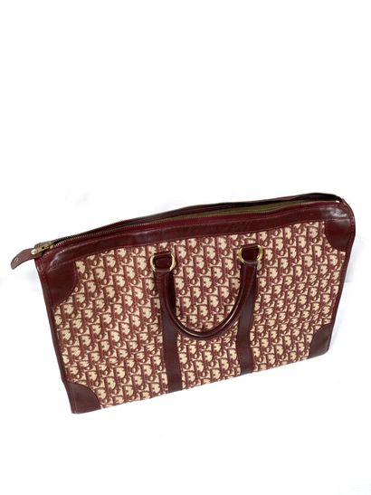 null CHRISTIAN DIOR
24H bag in monogram canvas and burgundy leather, double handle,...
