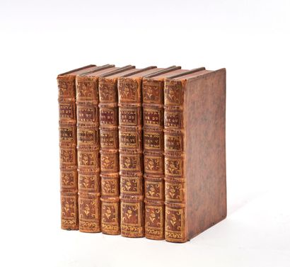 null Charles Rivière DU FRESNY. OEuvres. Paris, Briasson, 1731. 6 volumes in-12,...