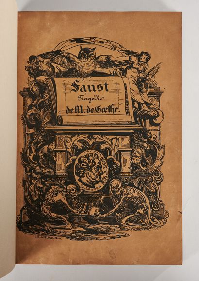 null Johann Wolfgang GOETHE. Faust, tragedy by M. de Goethe, translated into French...