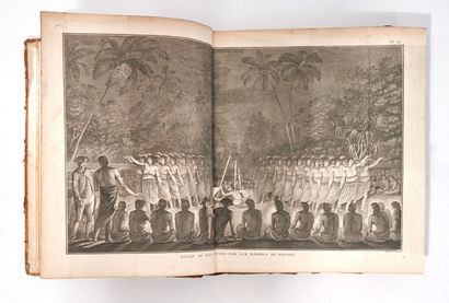null COOK. Cartes et figures du troisième voyage de Cook. Paris, De Thou, 1785. In-4,...