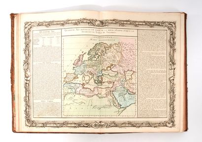 null BUY DE MORNAS. Atlas historique et géographique. Paris, l'auteur, 1762. Petit...