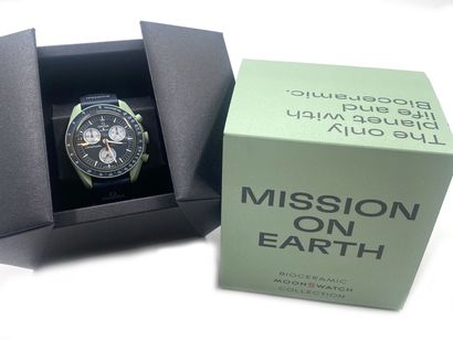 null OMEGA & SWATCH, "MISSION ON EARTH" model
Wristwatch, round-shaped watch with...