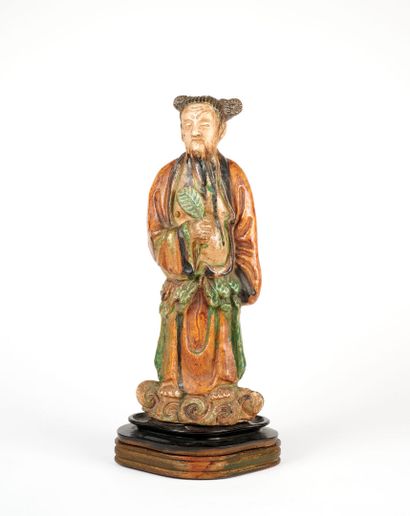 null CHINA - MING Dynasty (1368 - 1644)
Statuette of the immortal Han Xiangzi in...