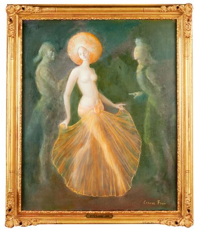 null Leonor FINI (1907 - 1996)
Sharing before the day, 1982
Mixed media on paper...