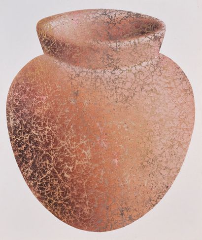 null Farhad MOSHIRI (Born 1963)
Terracotta jar with multicolored background, 2004
Painting...