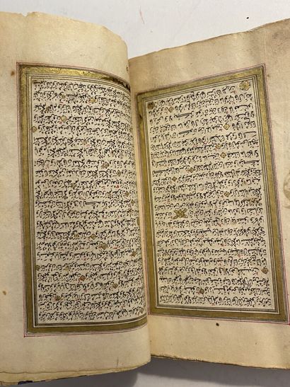 null Small Qur'an, Ottoman Turkey, signed Mustafa al-Shukri and dated 1252H./ 1836-37
Beautiful...