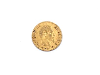 null A 5 Francs gold coin 1857