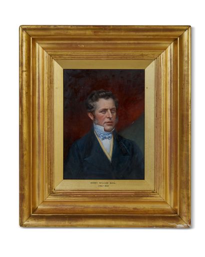 null École anglaise du XIXe siècle 
Portrait de Henry William Bull (1792-1872)
Huile...