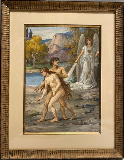 null Ernst Albert FISCHER-CÖRLIN (1853-1932)
Adam et Eve
Aquarelle et gouache sur...