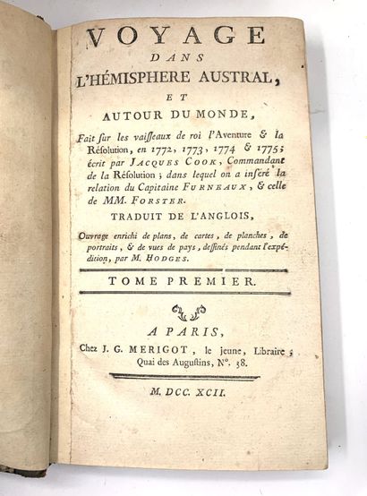 null James COOK
Voyage dans l'hémisphère austral, et autour du monde, 10 volumes,...