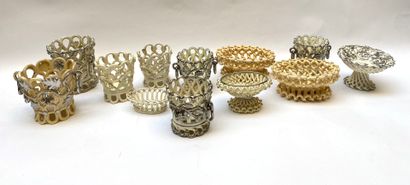 LANGEAIS
Set of small openwork baskets, bowls...